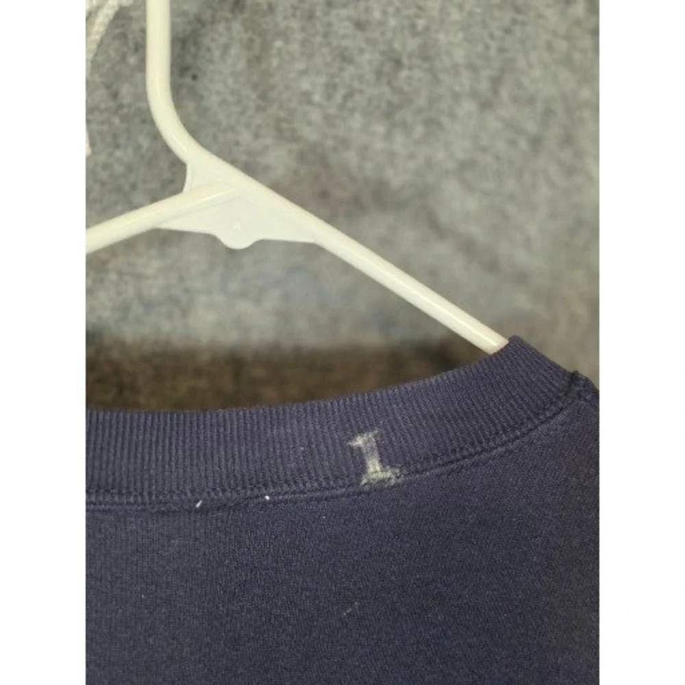 Vintage Tultex Maximum Sweats‎ Whatever Graphic Navy Blue Sweatshirt Mens Large